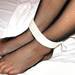 Third pic of Shania Shania in black tied
