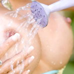 Second pic of Catalina Cruz in a bikini outdoors playing with her wet pussy - Cam Porn - Catalina Cruz's Official PornStar Website