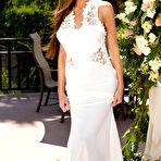 First pic of Silvia Saige treats the groom's best man to her juicy pussy and sexy feet