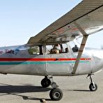 Second pic of Busty Blondes Krissy Lynn And Kagney Linn Karter Show Their Assets In The Sky And Get Fucked / DefineBabe.com