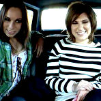 First pic of Three Horny Honeys Amber Rayne, Britney Stevens And Roma Share A Cock In The Backseat / DefineBabe.com