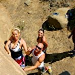 Second pic of Interracial Fuck For Three Busty Climbers Rucca Page, Delotta Brown And Michelle Honey / DefineBabe.com