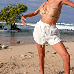 First pic of Camila Luna Alone On The Beach