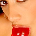 Third pic of Slim Leggy Brunette Missy Nicole Stuffs A Thick Red Dildo Into Her Moist Pussy / DefineBabe.com