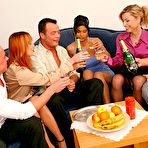 First pic of Tera Joy, Suzie Ramon, Miss Piss drink champagne before group sex and pissing