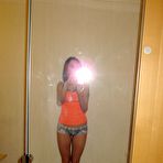 First pic of Astonishing skinny brunette flashes her juicy titties at HomeMoviesTube.com