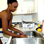 First pic of Naomi recieves sperm on her pretty black face