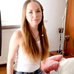 First pic of Tender juvenile babe rides huge cock