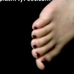 First pic of footsees Jerking off on her feet