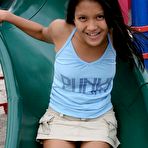 Fourth pic of Kat Young :: Sweet asian girl flashing pussy at a public park