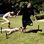 First pic of Naked ladies Jenni Lee, Darling, Princess Donna and Jenya get bound outdoors by Sgt. Major