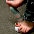 First pic of footsees Barefoot footjob practice