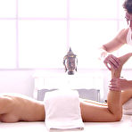 First pic of Jessy Jey gets oiled up and drilled down by her massage specialist