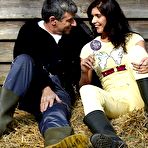 First pic of Teenage chick banged by an old guy near a sheep hardcore naked