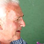 First pic of Brunette teenage beauty fucked by an old and grey grampa naked