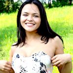 Third pic of Hottest Hot teenage chick loves masturbating outside in the grass by ShavedTeenGirls.com