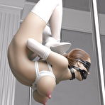 First pic of Curvy brunette masturbates while reading a book in arm-chair naked