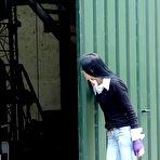 Second pic of Teenie with a broker arm needs experienced cock inside her naked