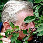 Third pic of Big breasted teenie beauty fucking a spying senior stud naked