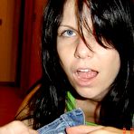 Fourth pic of When your cute teen girlfriend loves to fuck so much she'd do even a total stranger why not make some money on it? That's what this douchebag thought hooking his honey up with some rich dude from a dating site and watching her suck cock and get her brains fucked out right in front of him. The whole thing made him so horny he just pulled his pants down and started jerking off fantasizing about cumming together with his slutty sweetheart. teen