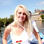 Second pic of Teenage blonde on a boat penetrated hard by a horny rower naked