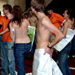 Third pic of Most guys get jealous and depressed having to watch their girlfriends fuck total strangers in front of their eyes, but not this one. Letting his honey fuck her Internet friend for cash was his idea and watching her suck cock, get her pussy and ass licked and take some power-drilling makes him really excited. He stays right by her side and even gives her a passionate kiss in the middle of the action, right when she approaches her first orgasm. Wow! teen