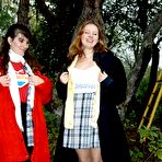 Second pic of Teenage lesbians caressing cute boobs and slippery pussy naked