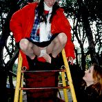 Third pic of Teenage lesbians caressing cute boobs and slippery pussy naked