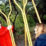 Fourth pic of Teenage lesbians caressing cute boobs and slippery pussy naked