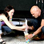 First pic of Teen prepares party with a senior and fucks his brains out naked