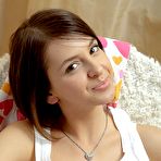 Third pic of Horny teenager giving herself pink dildo massage teen