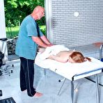 Second pic of She gets a nice massage by the pool but she wants cock naked