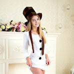 Second pic of Hottest This glamorous blonde beauty took her pajamas off to reveal her perfect pair of natural round tits to you. by ShavedTeenGirls.com