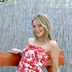 First pic of Sitting On The Bench Outdoors Lusty Aliz B Strips And Dildo Fucks Her Soggy Pussy. photos (Liz Honey) / DefineBabe.com