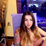 Fourth pic of Petite curvy tattooed webcam girl pussy teasing show - AmateurPorn