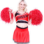 First pic of Scarlett Hampton worships a mighty black cock after cheerleading practice