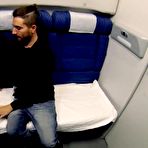 Fourth pic of She fucks a stranger in the night train - Amateur Couple - AmateurPorn
