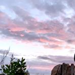 Fourth pic of Cute teen fucked while the sun sets in a public park - Hannah Goode - AmateurPorn