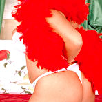 First pic of Massive titted plumper Eve Tyler takes off her lingerie and dildos her twat