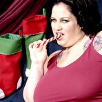 First pic of Sex hungry big woman Glory Foxxx with massive ass has sex with hot Santa