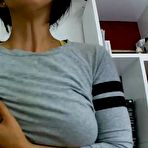 Second pic of Amazing huge natural boobs milf masturbating solo on cam - AmateurPorn