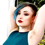 Second pic of Blath Spreads Her Pale Hairy Emo Pussy Wide - Uhairy