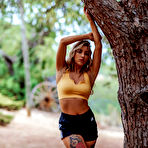 Second pic of Frankie B Hot Blonde in Workout Clothes