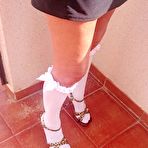 Fourth pic of Natalie K Short Skirt high heels