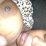 Second pic of Amateur Big Titty Black Bimbo enjoys Cumshot Facial - AmateurPorn