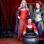 First pic of Emmy Demure shares cock on Halloween with witches Audrey Madison and Summer Hart