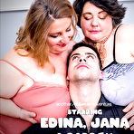 Fourth pic of Big breasted threesome with one lucky toyboy - Free Mature.nl gallery