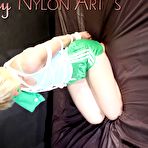 Second pic of Shinynylonartsbound | Updates tagged with sofa bondage