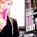 Fourth pic of 69 year old Candis has a bag full of kinky toys - Free Mature.nl gallery