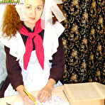 First pic of Naughty Russian teen performing awesome oral sex with her lover and getting fucked by him